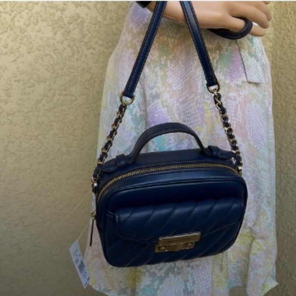 Michael Kors Small Rose Top Handle Leather Satchel - Picture 13 of 16